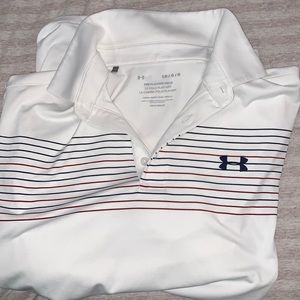 White Stripe Under Armour “The Playoff Polo” Large
